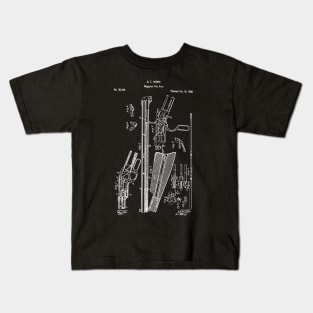 Winchester Repeating Rifle Patent Magazine fire arm Kids T-Shirt